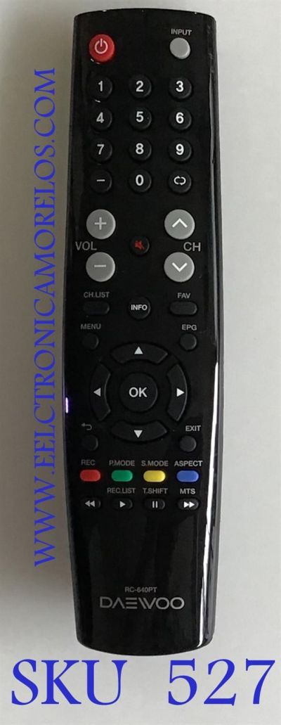 CONTROL REMOTO ORIGINAL NUEVO DAEWOO / RC-640PT / 06-539W39-DW02X / HL-S39E-3